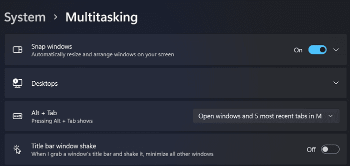 Windows-11-Multitasking-Einstellungen