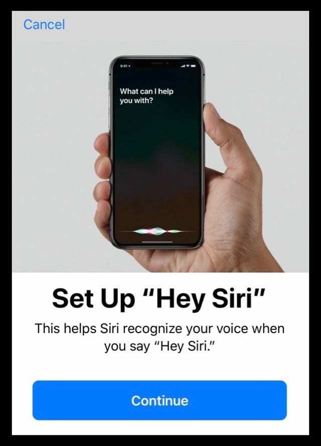 Sådan konfigureres Hey Siri i iOS 12