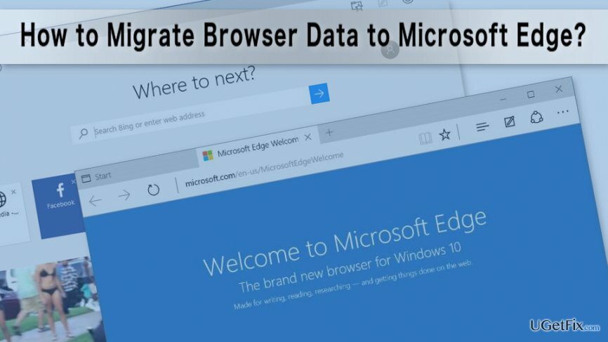 Importarea datelor de browser în Microsoft Edge