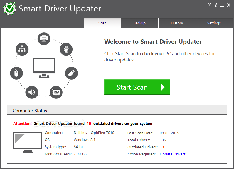 Smart drivrutinsuppdatering