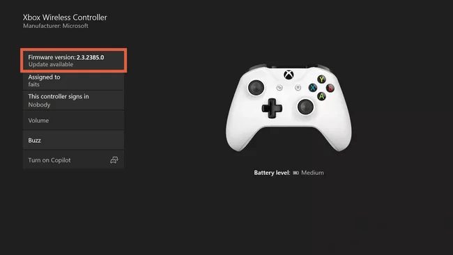 Xbox - Firmware verzió