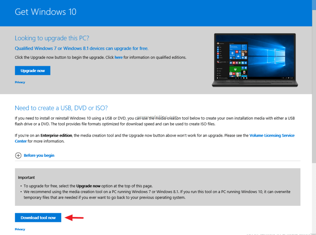 Windows 10ISOを取得する