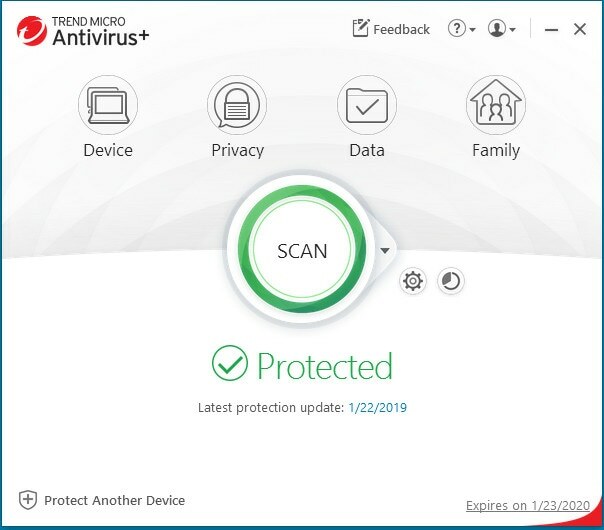 Trend Micro Antivirus+ Securitate