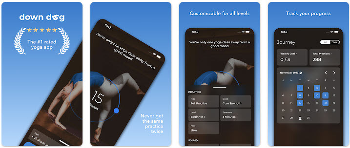 Najboljše aplikacije za jogo Yoga Down Dog