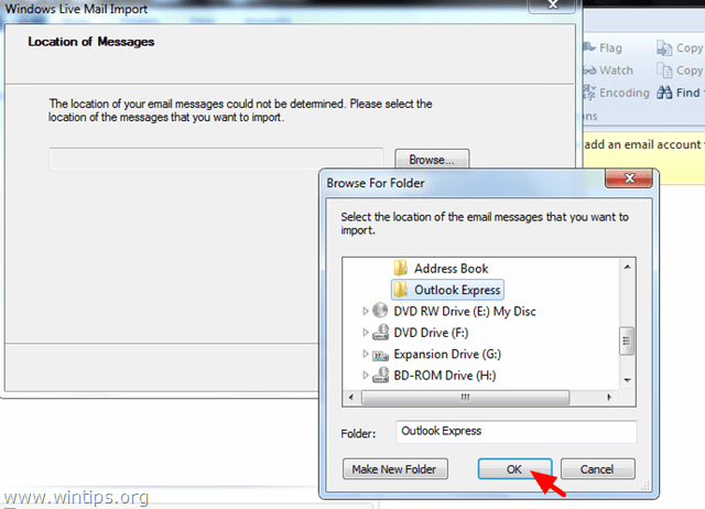 Poczta Windows Live Outlook Express