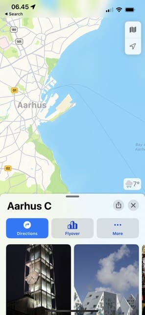 Captura de pantalla de Maps Search for Flyover City