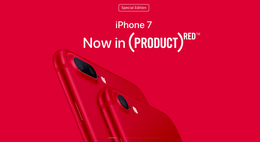 iPhone 7 rdeče barve
