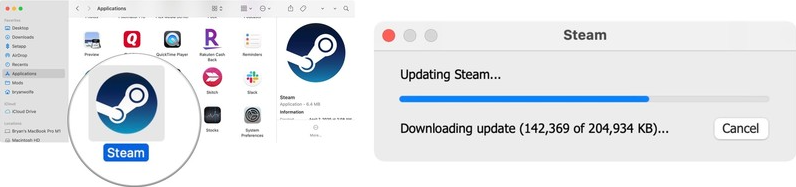 wacht tot Steam is geüpdatet