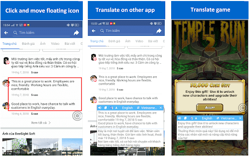 Auf dem Bildschirm übersetzen - Beste Sprachübersetzer-Apps