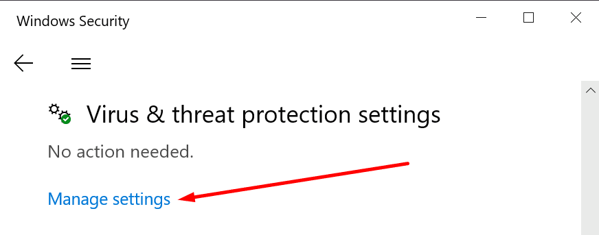 Viren- und Bedrohungsschutzeinstellungen Windows 10