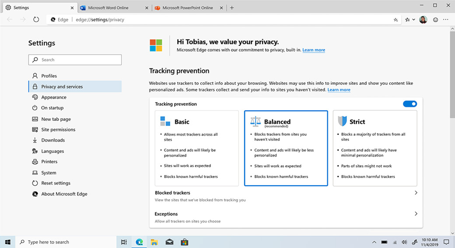 Ótima privacidade e segurança de dados