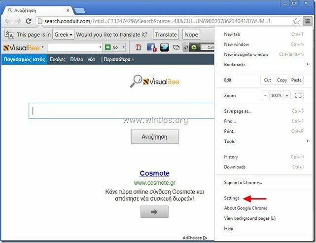 remove-visualbee-แถบเครื่องมือ-chrome