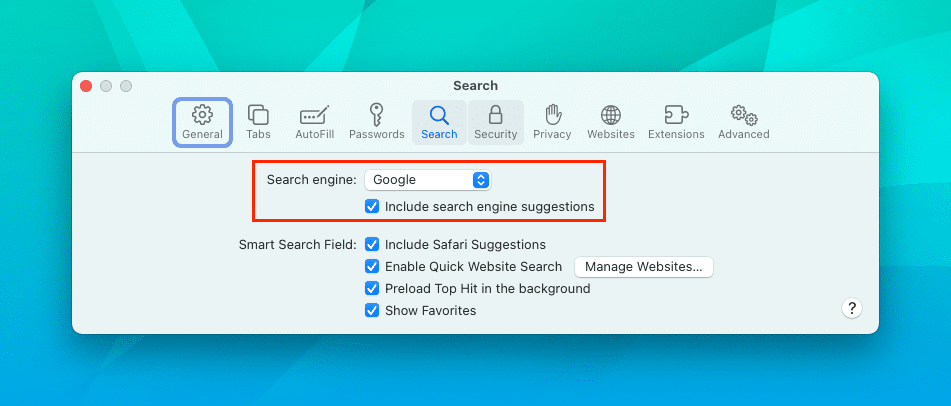 Как изменить поисковую систему в Safari на Mac — 2