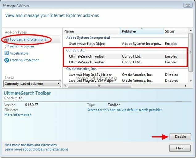 Remove-ultimate-search-toolbar-internet-explorer