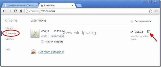 удалить-xvidly-extension-chrome