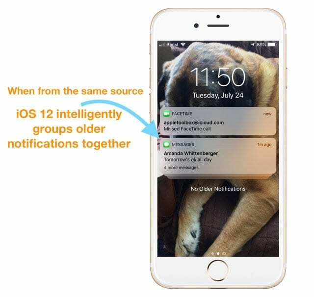Групповые уведомления не работают в iOS 12? Как исправить