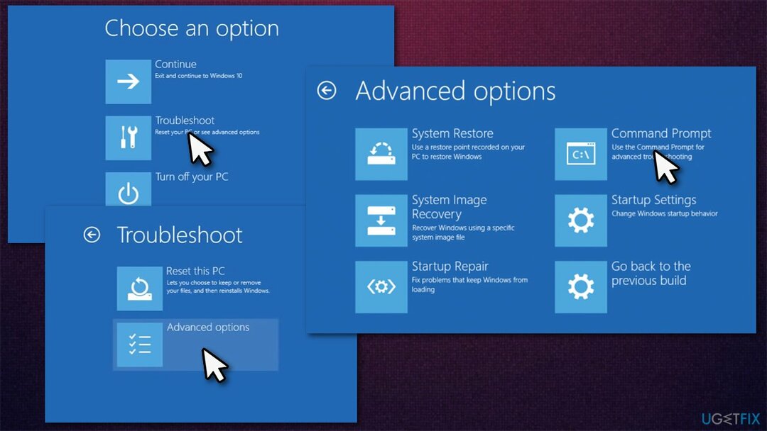 Utiliser les commandes d'invite de commandes