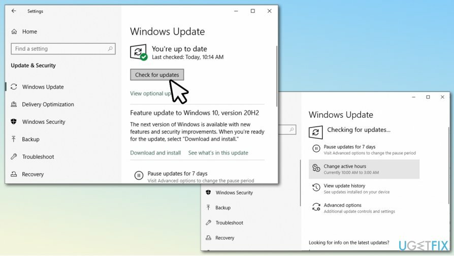 Ενημερώστε τα Windows