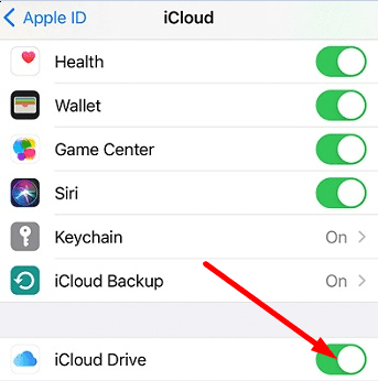wyłącz-iCloud-drive