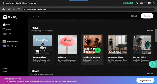 MuConvert Spotify 음악 변환기