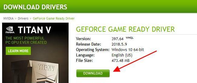 Geforce Game Ready driver - Download