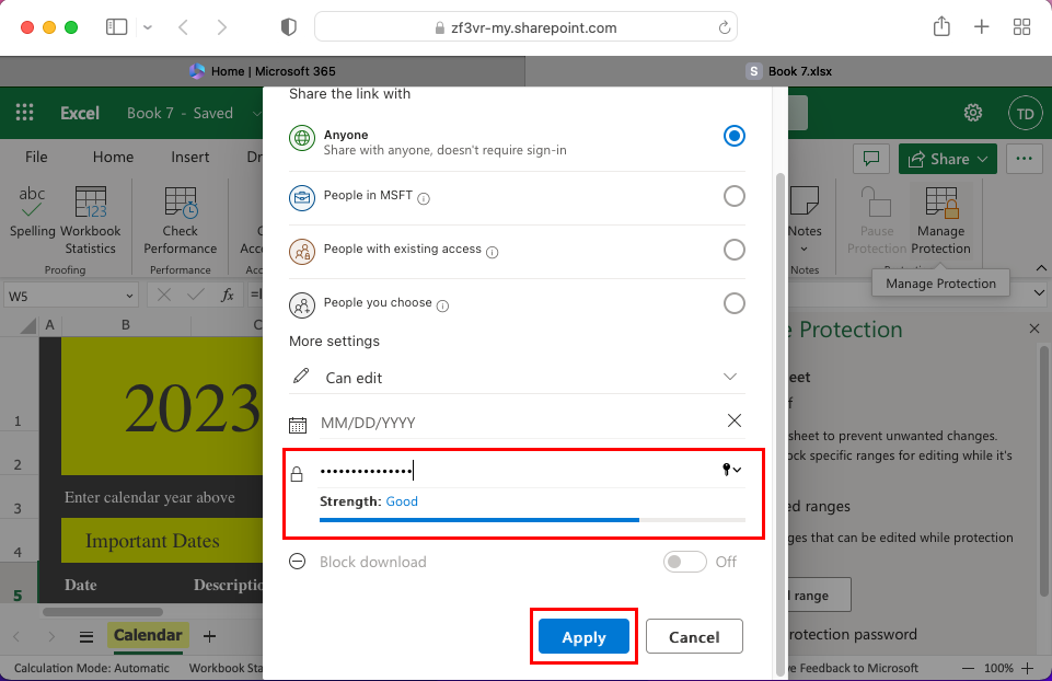 เรียนรู้วิธีใช้การป้องกันด้วยรหัสผ่านของ Excel