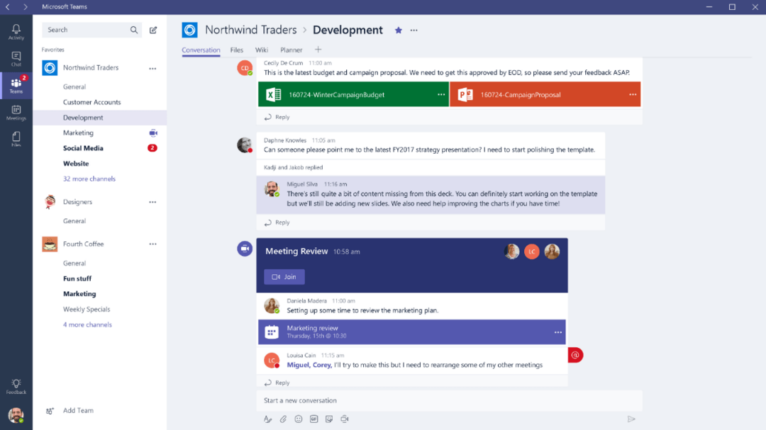 Microsoft Teams - Bedste videokonferencesoftware