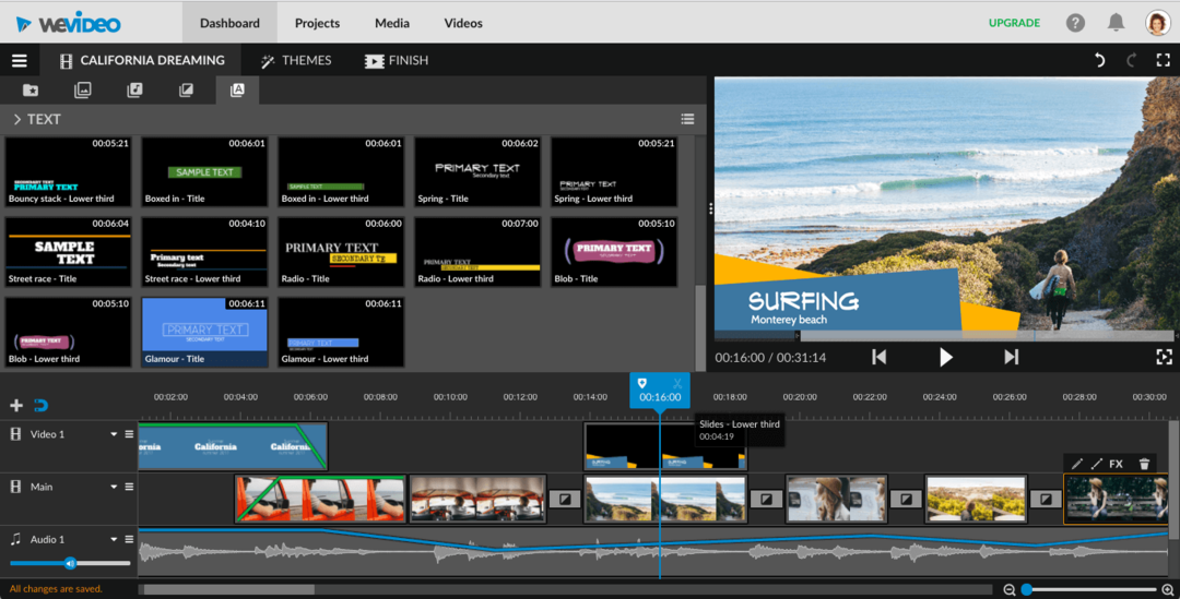 WeVideo - ซอฟต์แวร์ตัดต่อวิดีโอสำหรับ Mac