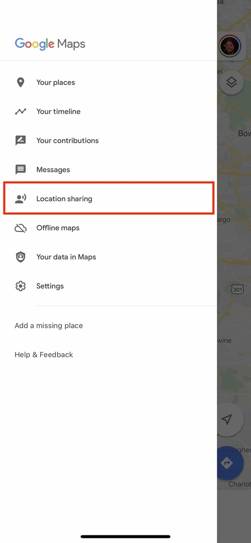 स्थान साझा करें Google मानचित्र iPhone