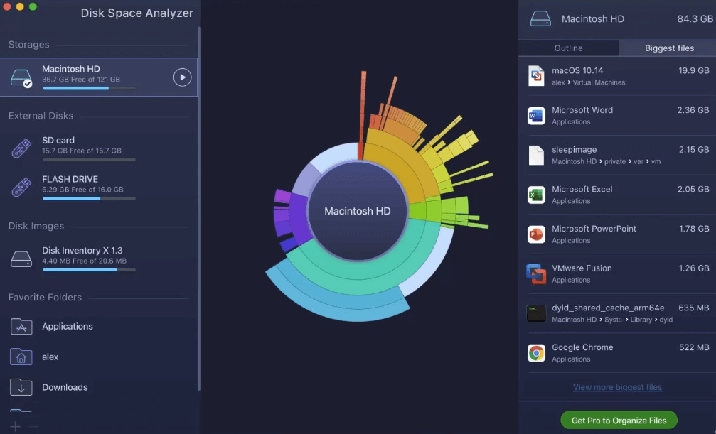 Analyseur d'espace disque