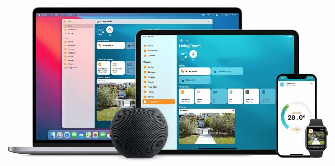 Apple ierīces, kas izmanto lietotni Home
