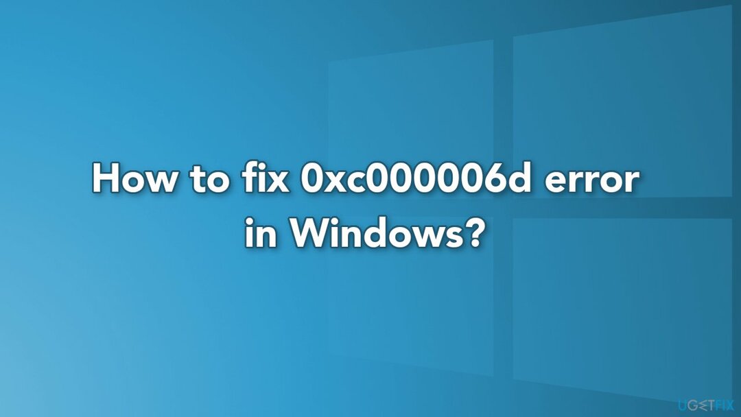 Как исправить ошибку 0xc000006d в Windows