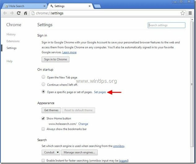 entfernen-holasearch-homepage-chrome