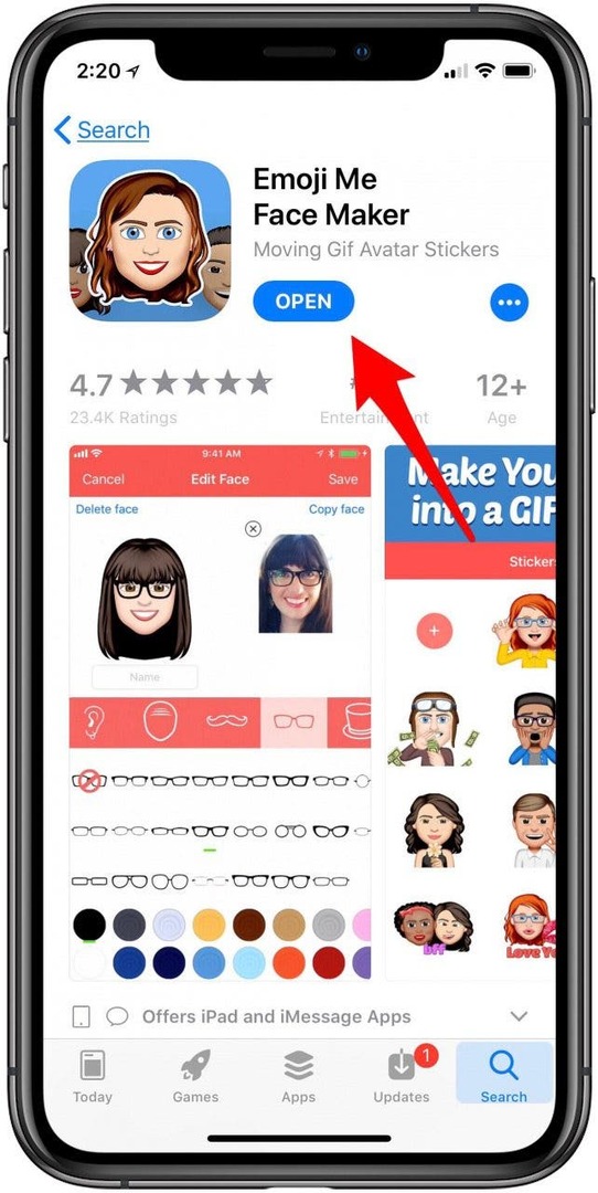 κατεβάστε την εφαρμογή emoji από το κατάστημα εφαρμογών