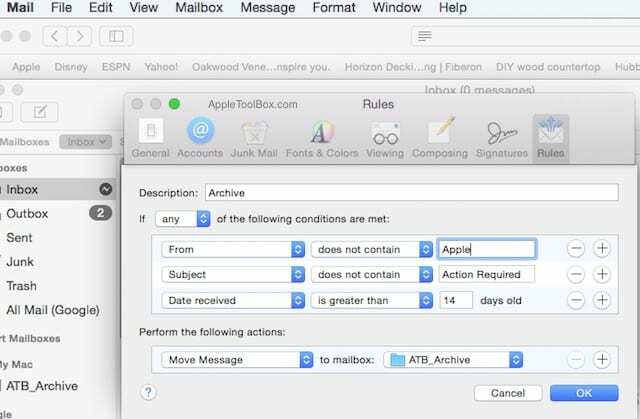 Како да аутоматски архивирате своју пошту на Мацбоок-у