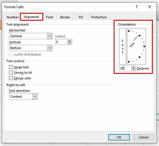 การจัดตำแหน่ง Excel