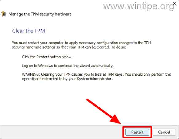 Windows 1011 で TPM をクリアする方法とその理由。