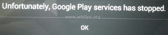 Google Play-services is gestopt