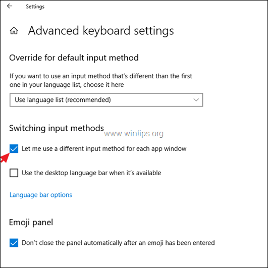 LABOT Windows 10 maina ievades valodu uz savu