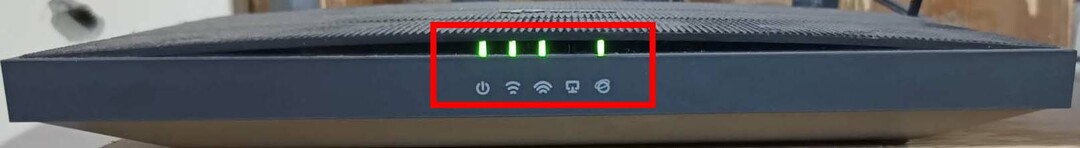 Router staat aan