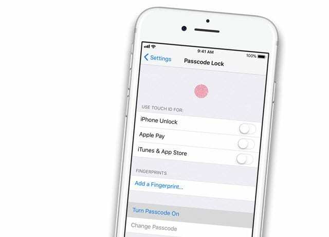 iPhone Attiva il passcode prima dell'aggiornamento iOS