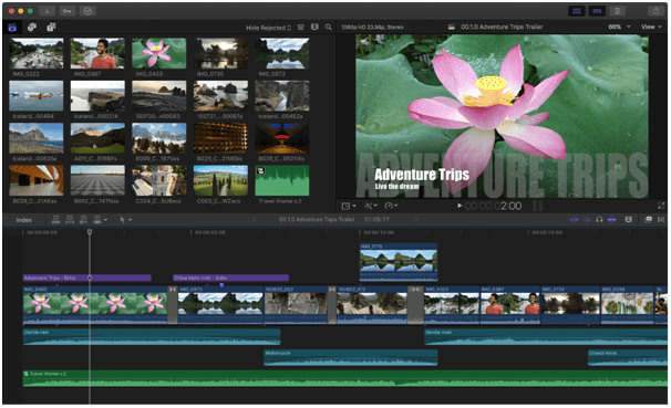 Final Cut Pro X - Nejlepší GoPro editační software