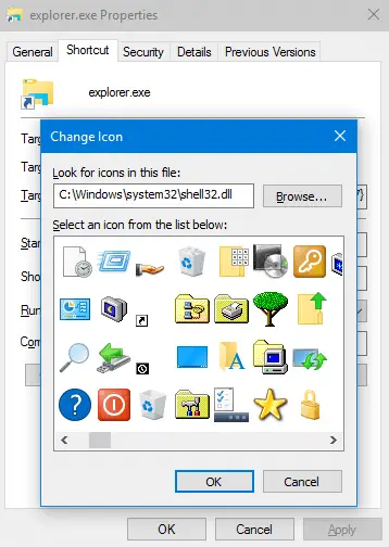 vis skrivebordsikon - fastgør til proceslinjen i Windows 10