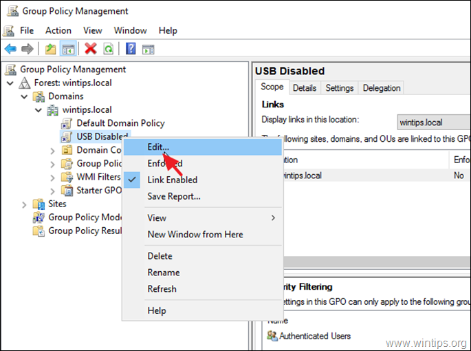 Dezactivați accesul USB pentru anumiți utilizatori prin politica de grup