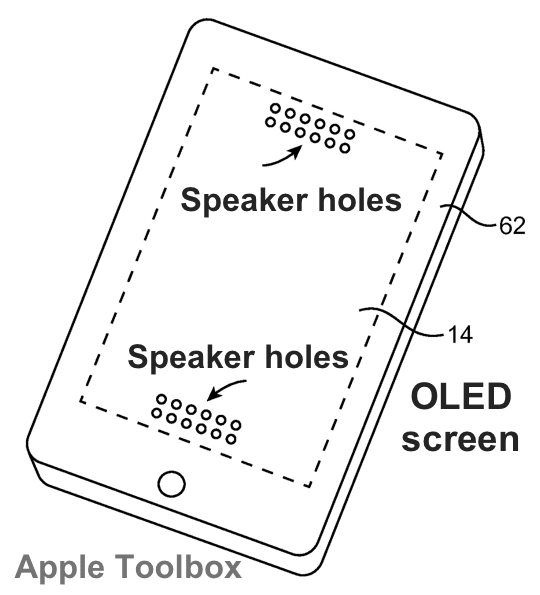 Apple-patent - op display gebaseerde luidsprekers 1