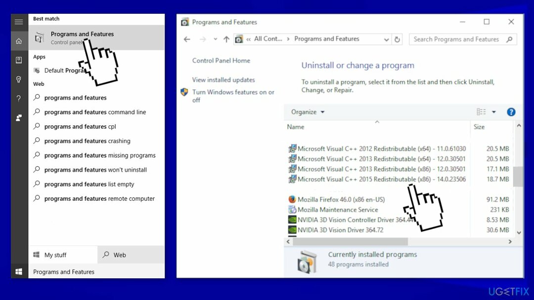 ติดตั้ง Runtime Libraries อีกครั้ง