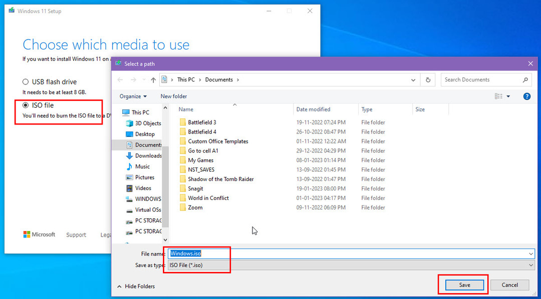 „Windows 11 22H2“ atsisiuntimas naudojant diegimo laikmeną
