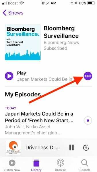 Cara Menyesuaikan dan Menggunakan Podcast di iOS 11