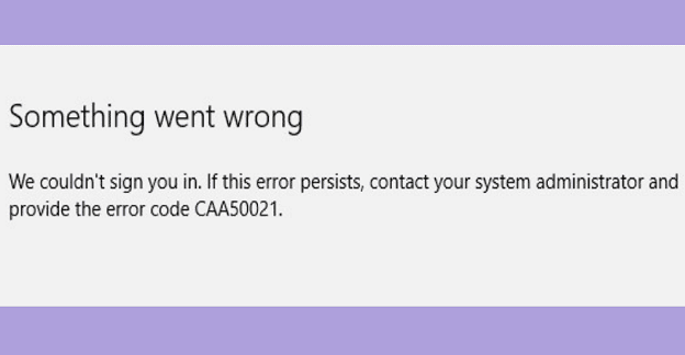 فرق ix-error-caa50021-microsoft