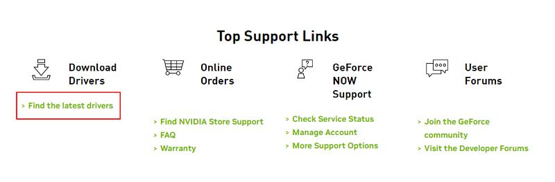 Encuentre los controladores más recientes - nvidia